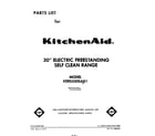 KitchenAid KERS500SWB1 front cover diagram