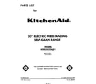 KitchenAid KERS502SWB1 front cover diagram