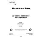 KitchenAid KERS505SWB1 front cover diagram