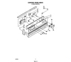 Whirlpool RS610PXV0 control panel diagram