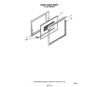 Whirlpool RS600BXV0 oven door diagram