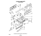 Whirlpool RF398PXVW0 control panel diagram