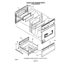 Whirlpool RF398PXVW0 door and drawer diagram