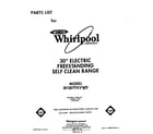 Whirlpool RF387PXVW0 front cover diagram
