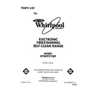 Whirlpool RF385PXVW0 front cover diagram