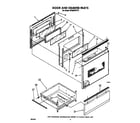 Whirlpool RF363PXVT0 door and drawer diagram