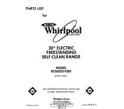 Whirlpool RF3620XVW0 front cover diagram