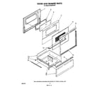 Whirlpool RF333PXVT0 door and drawer diagram