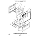 Whirlpool RF313PXVT0 door and drawer diagram