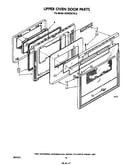 Upper oven door