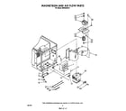 Whirlpool MW8550XS4 magnetron and air flow diagram