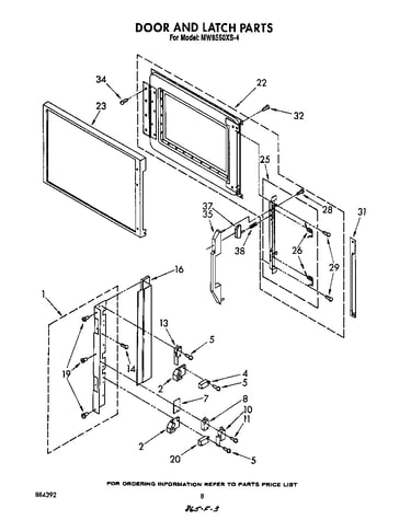 Door and latch