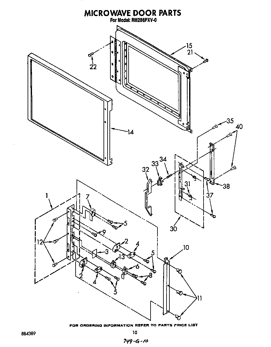 Microwave door