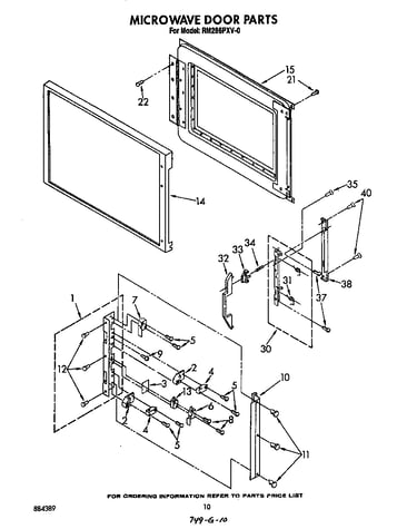 Microwave door