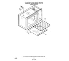 KitchenAid KEMI300VBL0 cabinet and hinge diagram