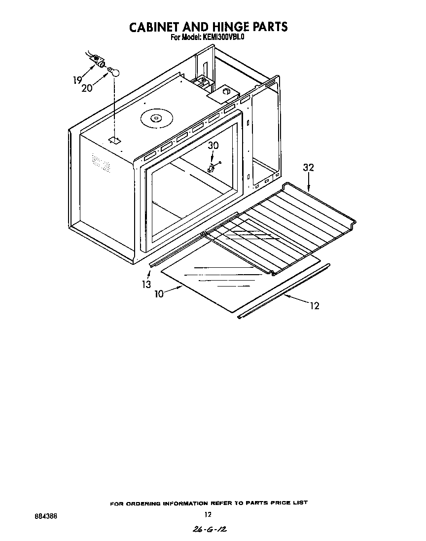 Cabinet and hinge