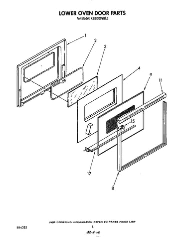 Lower oven door
