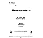 KitchenAid KEBI100VBL0 front cover diagram
