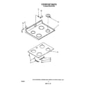 Whirlpool RF327PXVW0 cooktop diagram