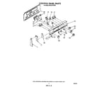 Whirlpool RF327PXVW0 control panel diagram