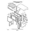 Whirlpool MW8901XS0 cabinet and latch diagram