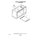 Whirlpool RM978BXVW0 cabinet and hinge diagram