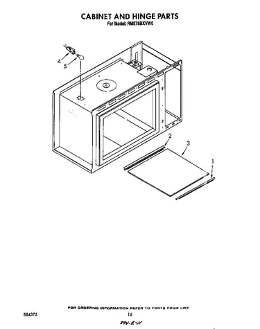Cabinet and hinge