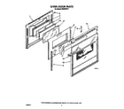 Whirlpool RM288PXV1 oven door diagram