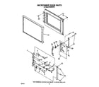 Whirlpool RM288PXV1 microwave door diagram