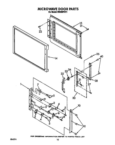 Microwave door