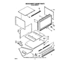 Whirlpool RM288PXV1 microwave cabinet diagram