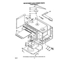 Whirlpool RM288PXV0 microwave and stirrer diagram