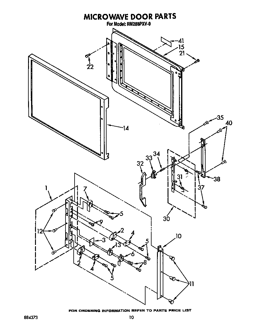 Microwave door