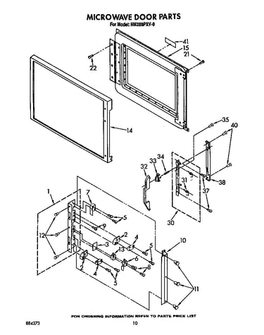 Microwave door