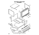 Whirlpool RM288PXV0 microwave cabinet diagram