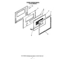 Whirlpool RM278BXV0 oven door diagram