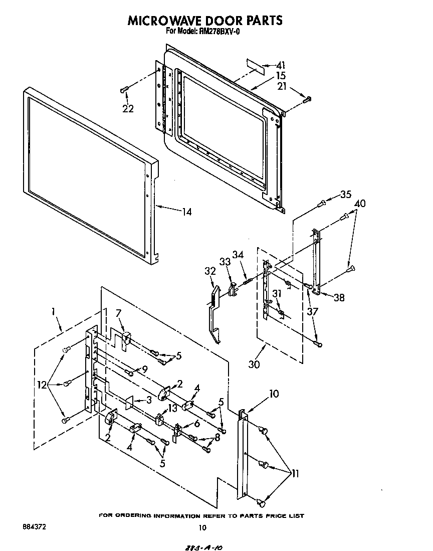 Microwave door