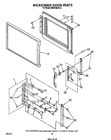 Microwave door