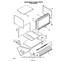 Whirlpool RM278BXV0 microwave cabinet diagram