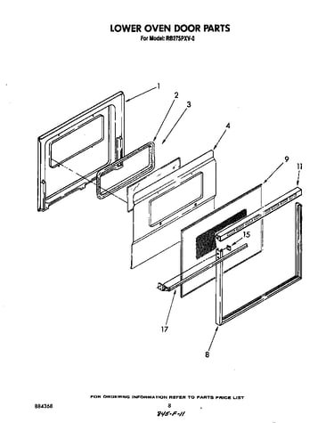 Lower oven door