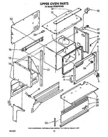 Upper oven