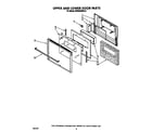 KitchenAid KEBS246WBL0 upper and lower doors diagram