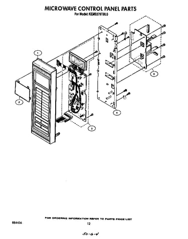 Microwave control panel