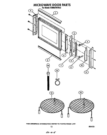 Microwave door