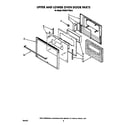 KitchenAid KEBS277WWH0 upper and lower oven door diagram