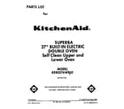 KitchenAid KEBS276WBL0 front cover diagram
