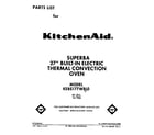 KitchenAid KEBS177WWH0 front cover diagram