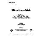 KitchenAid KEBS176WBL0 front cover diagram