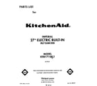 KitchenAid KEBI171SBL1 front cover diagram