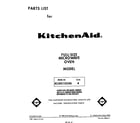KitchenAid KCMS135SBL2 front cover diagram